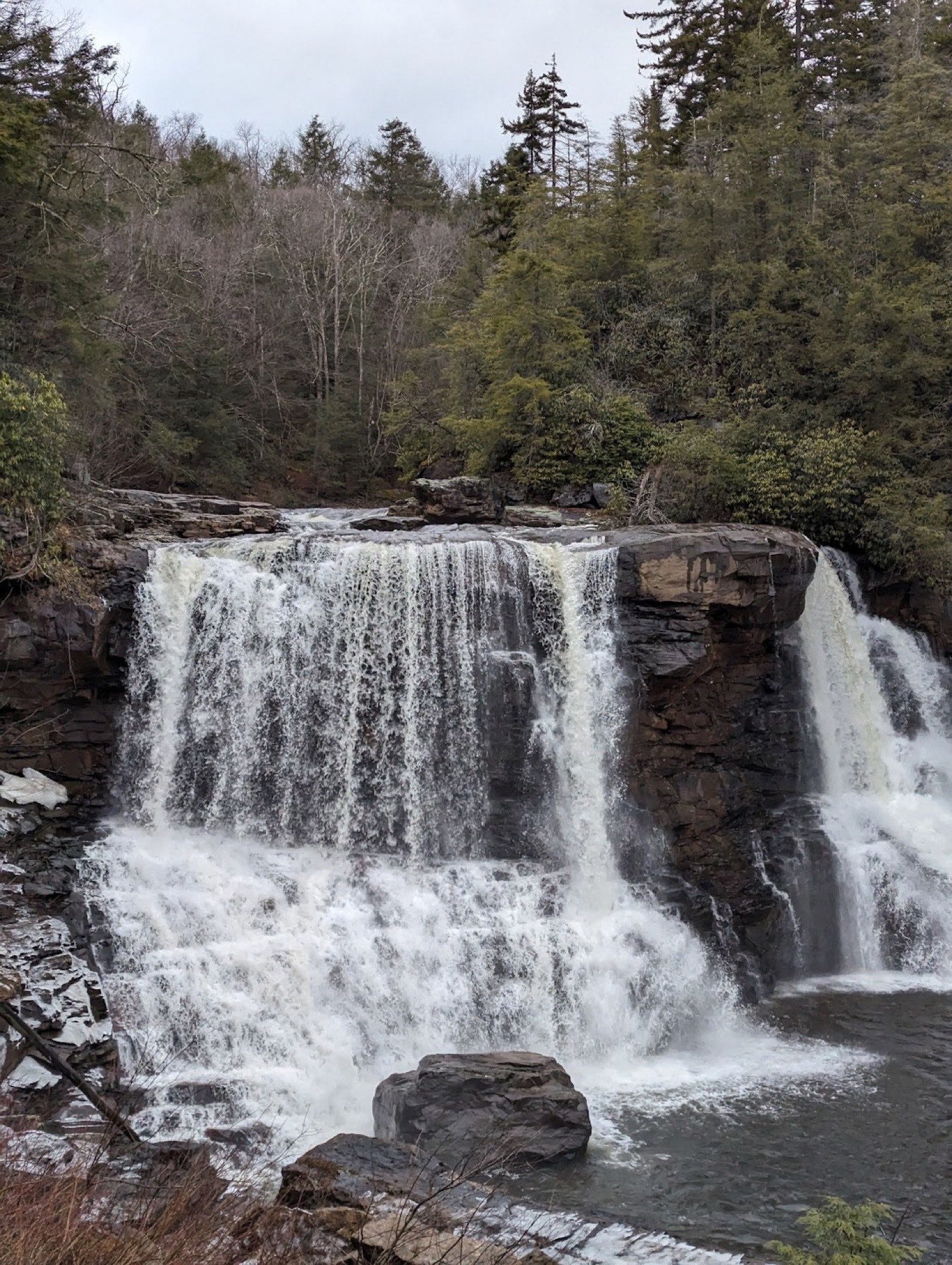 Blackwater Falls in late winter